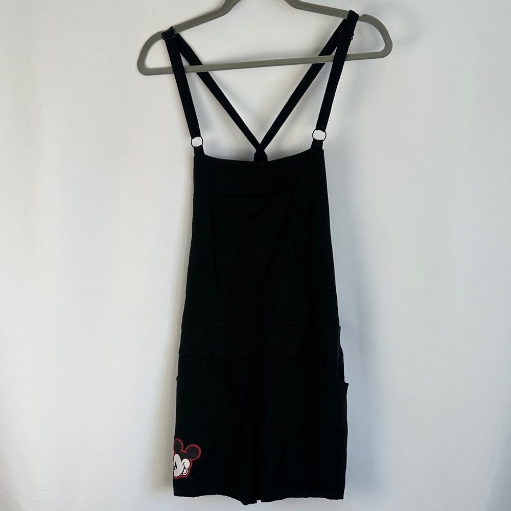 Torrid Disney Mickey Mouse Black Linen Shortalls Romper